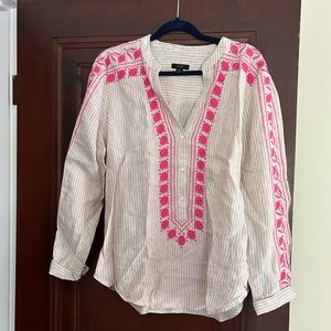 J Crew linen tunic/shirt